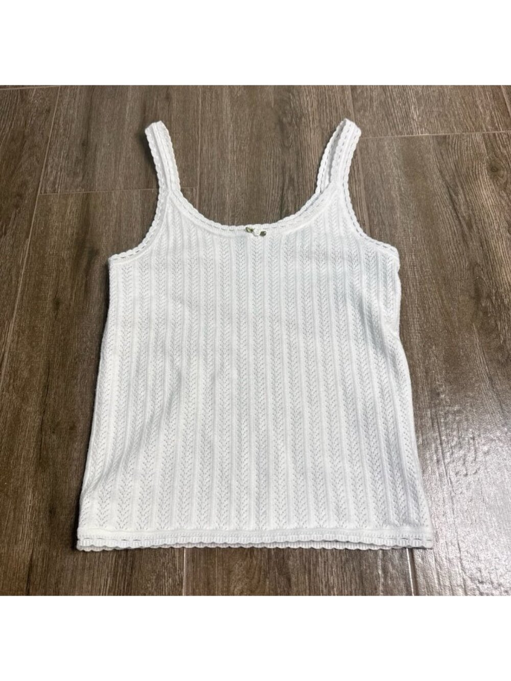 Aritzia Wilfred Eremia Crochet Knit Cami Top Cream Size S